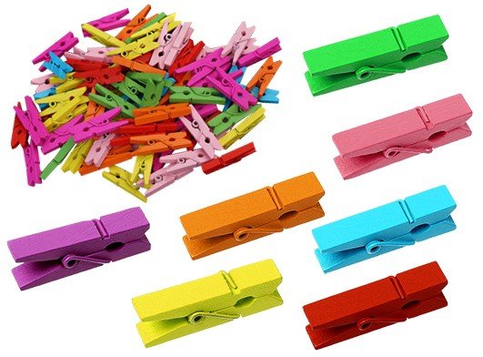 

Mini klamerki dekoracyjne mix 10szt spinacze