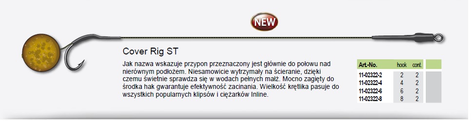 Pro Carp Przypon włosowy Cover Rig St 11-02322-2