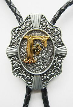 Kravata country western bolo s iniciálou F felek franek felix florian filon