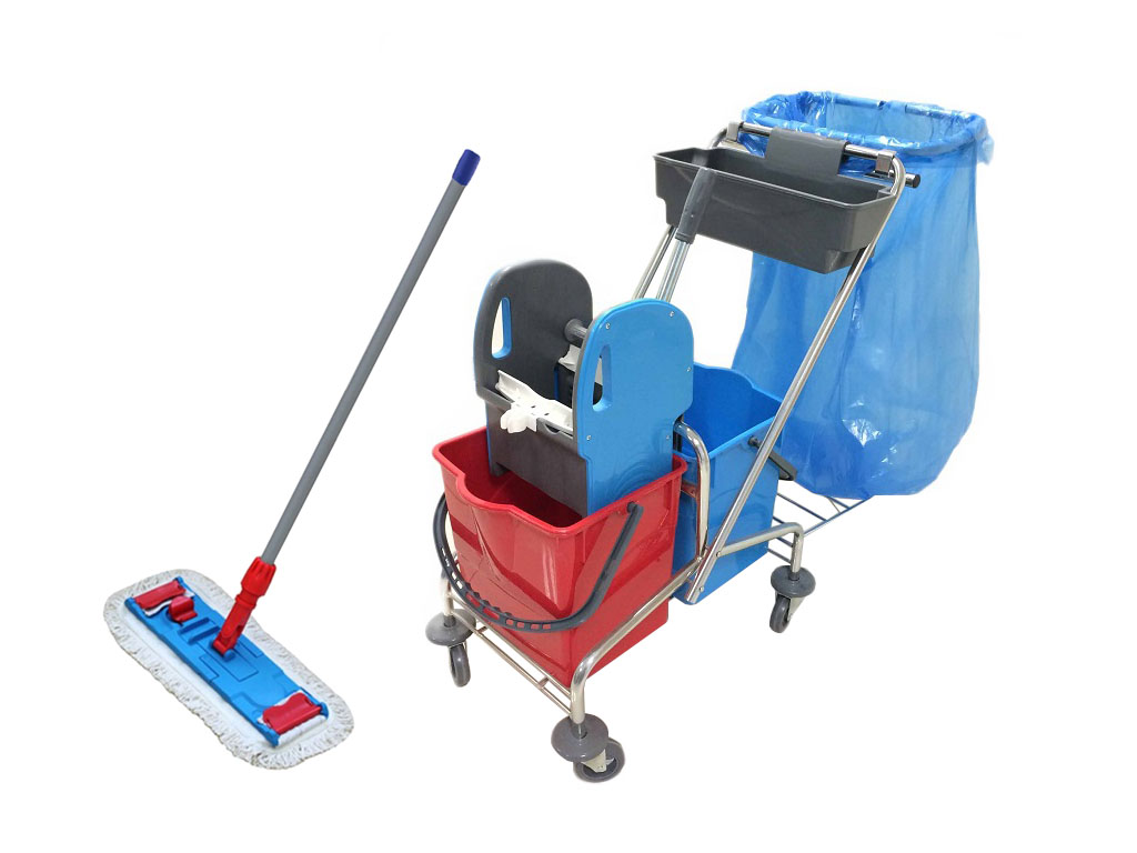 

Zestaw Wózek do sprzątania Spark 2X18L + Mop klips