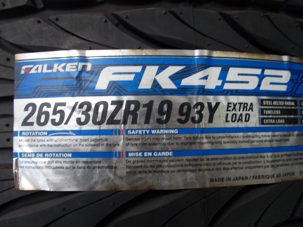 Шина фалькен FK452 265/30R19 93 Y , Усилитель (xl)