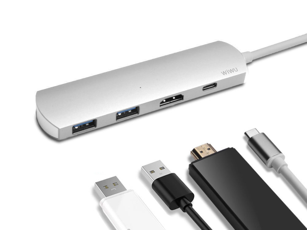 Адаптер usb-c type-c usb hdmi 4k hub-macbook pro в   из .