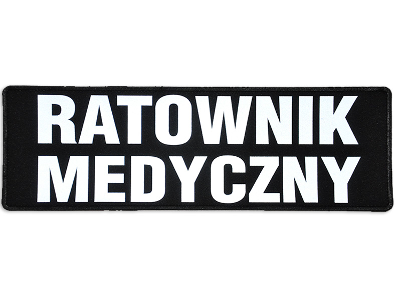 

Emblemat Ratownik Medyczny odblaskowy na rzepie