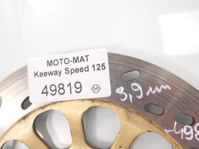 Brzdový kotúč predný 3,9mm Keeway Speed 125 Výrobca inny