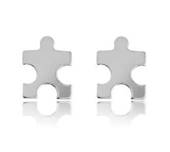 

Kolczyki Sztyfty puzle puzzle celebrytki srebro925