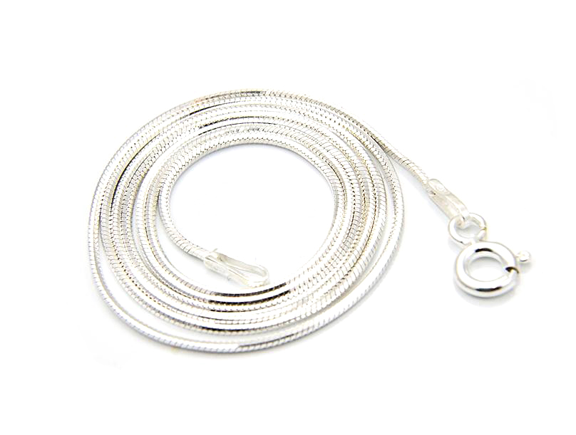 

Łańcuszek Snake Żmijka Srebrny 40 cm pr. 925