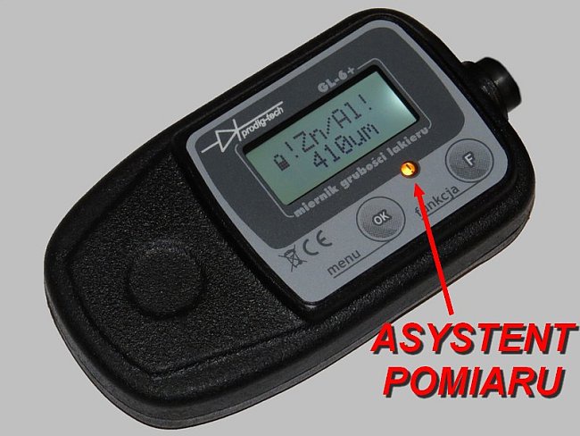 MIERNIK CZUJNIK TESTER GRUBOŚCI LAKIERU GL-6+ BATE Kod producenta GL-6+