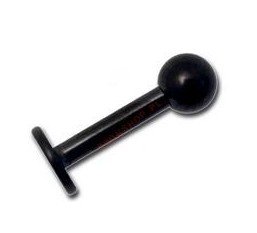 

labret kolczyk Tytan czarny brody wargi 1.2/8/3mm