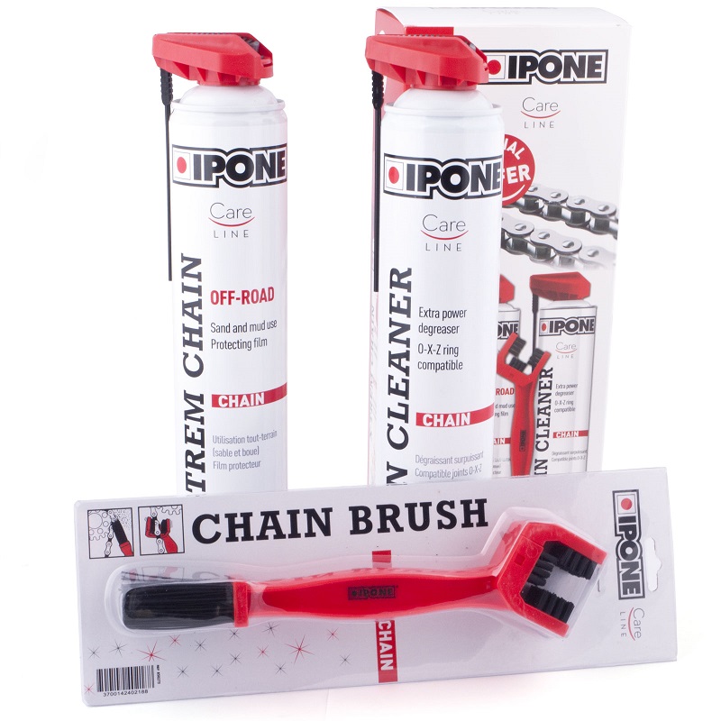 IPONE Szczotka smar i spray do mycia lancucha ROAD