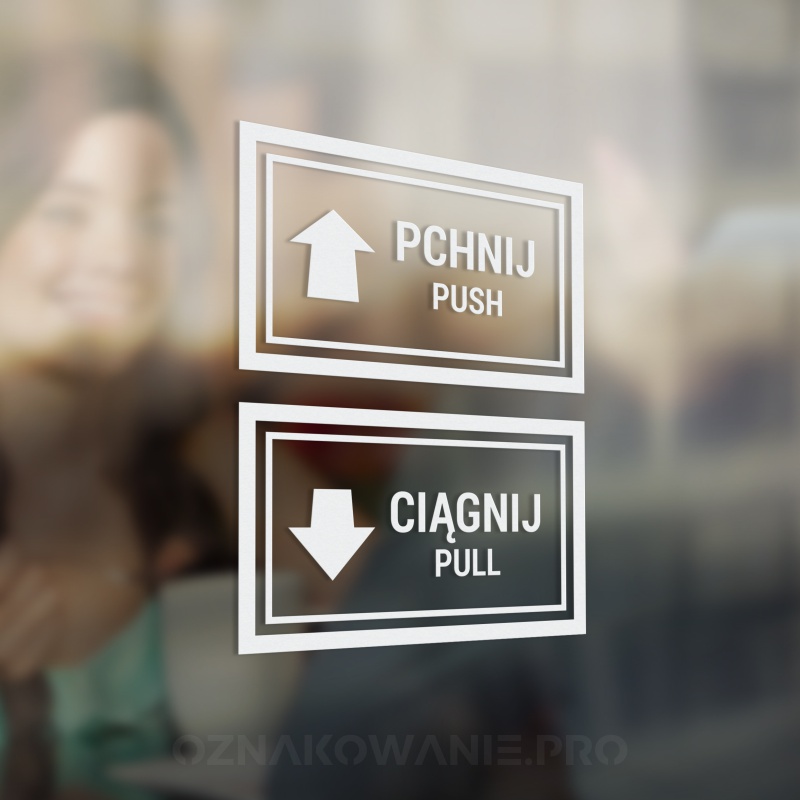 

Naklejki Pchnij Ciągnij Pchać Ciągnąć 7x12