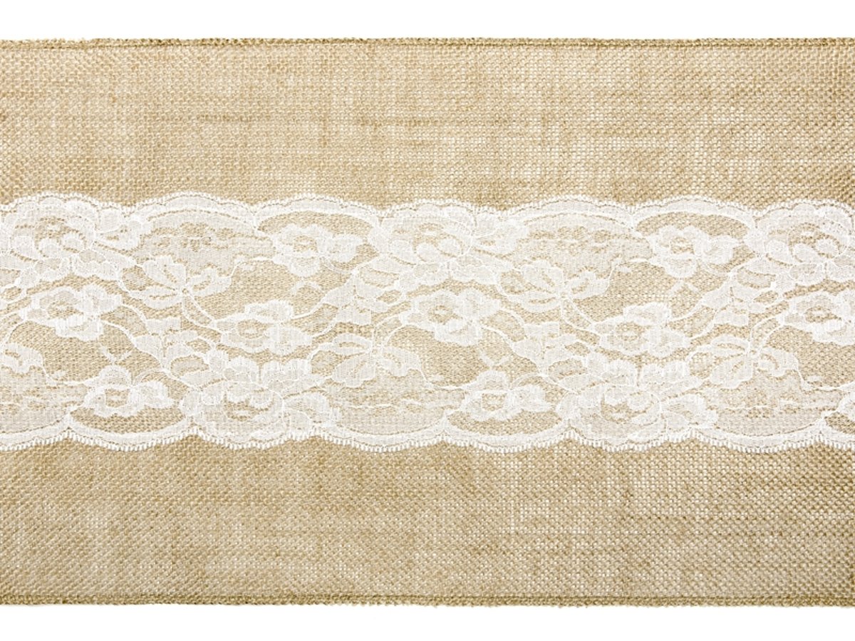 

Juta Bieżnik Jutowy Z Koronką 28cmx275cm-2725