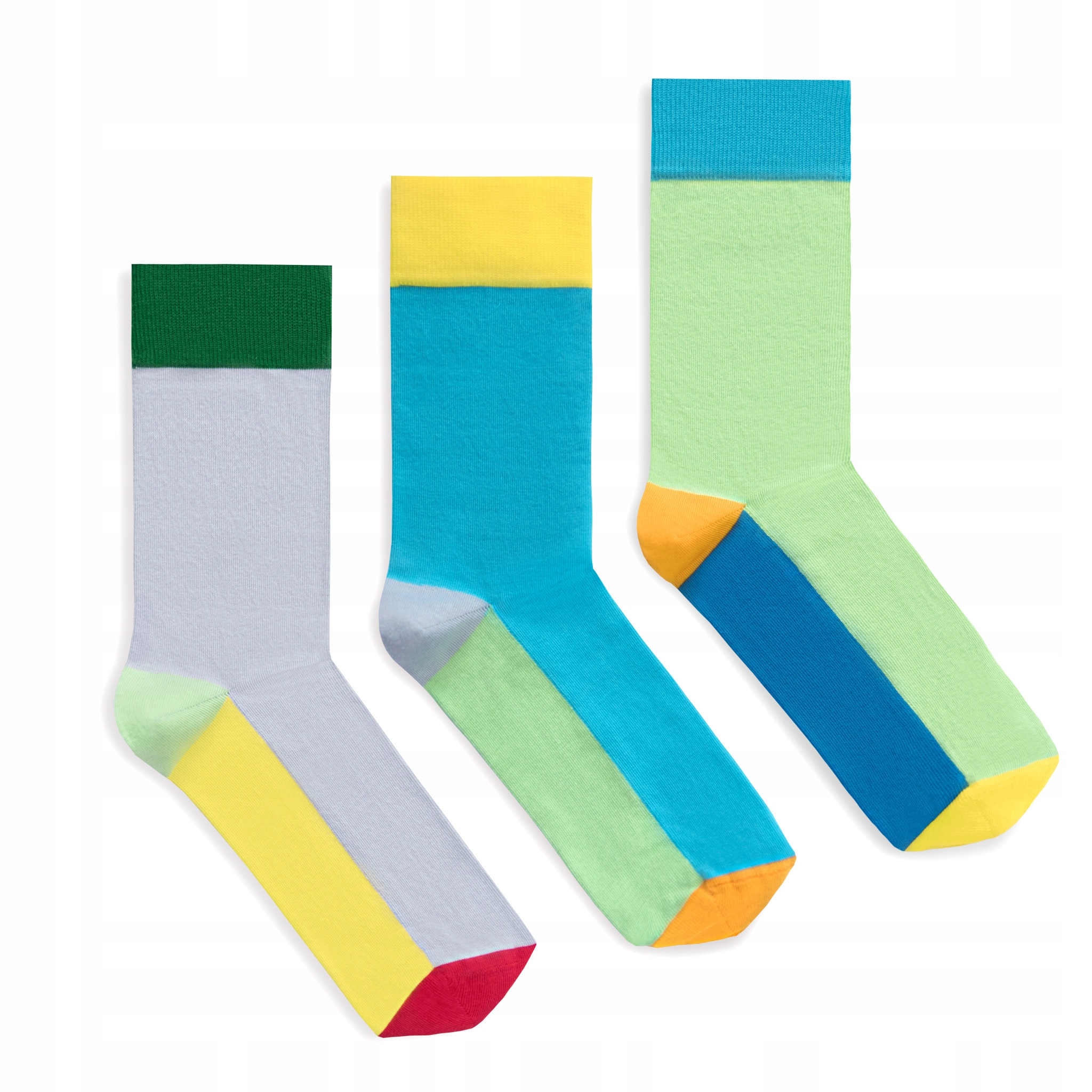 SKARPETKI DŁUGIE BANANA SOCKS 36-41 BOLD TURQUOISE Wzór dominujący mix wzorów