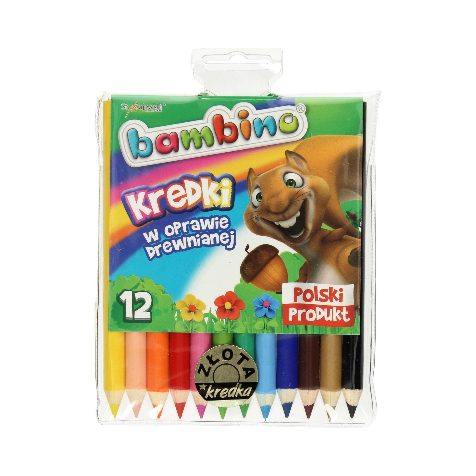 

Kredki Bambino 12kol Jumbo w drewnie