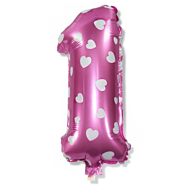 

Balon Foliowy Cyfra Różowa 1 balony urodziny