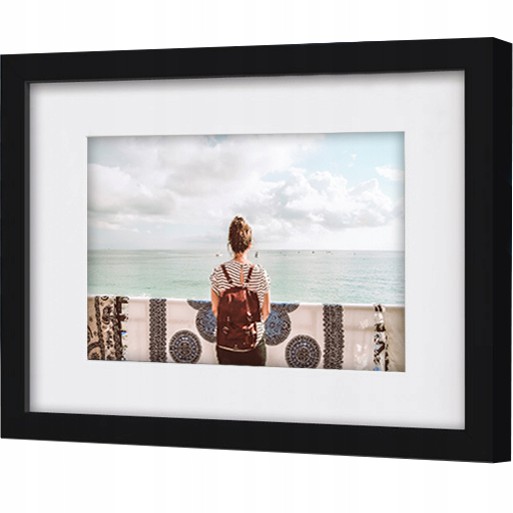 

Rama Drewniana Czarna 3D 15x21 Passe Partout 10x15