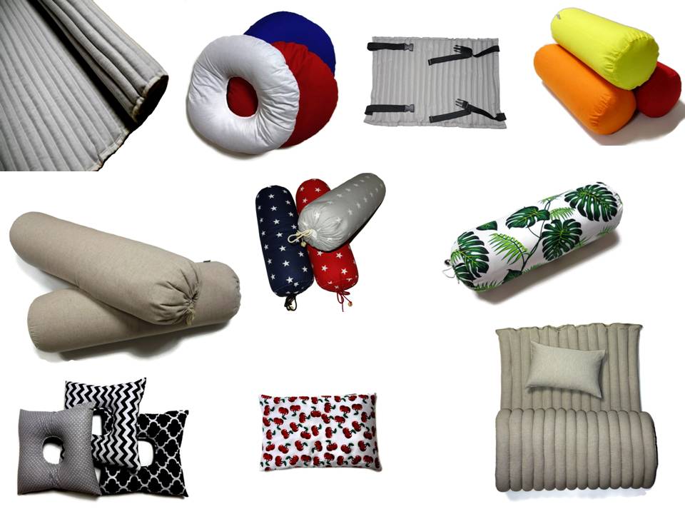 Poduszka do medytacji ZAFU z łuską gryki TURKUSOWY Kolekcja Joga