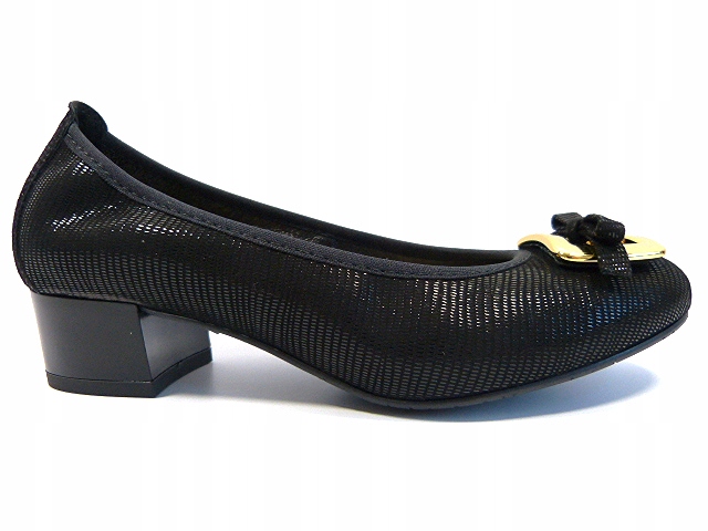 Boty Sala 36 černá kůže, pohodlný podpatek 4024