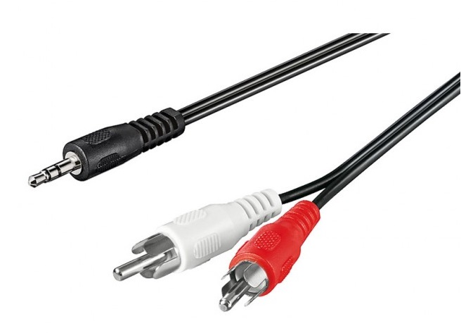 

Kabel Audio Stereo Jack 3.5mm Na 2x Rca M/M 0,5m