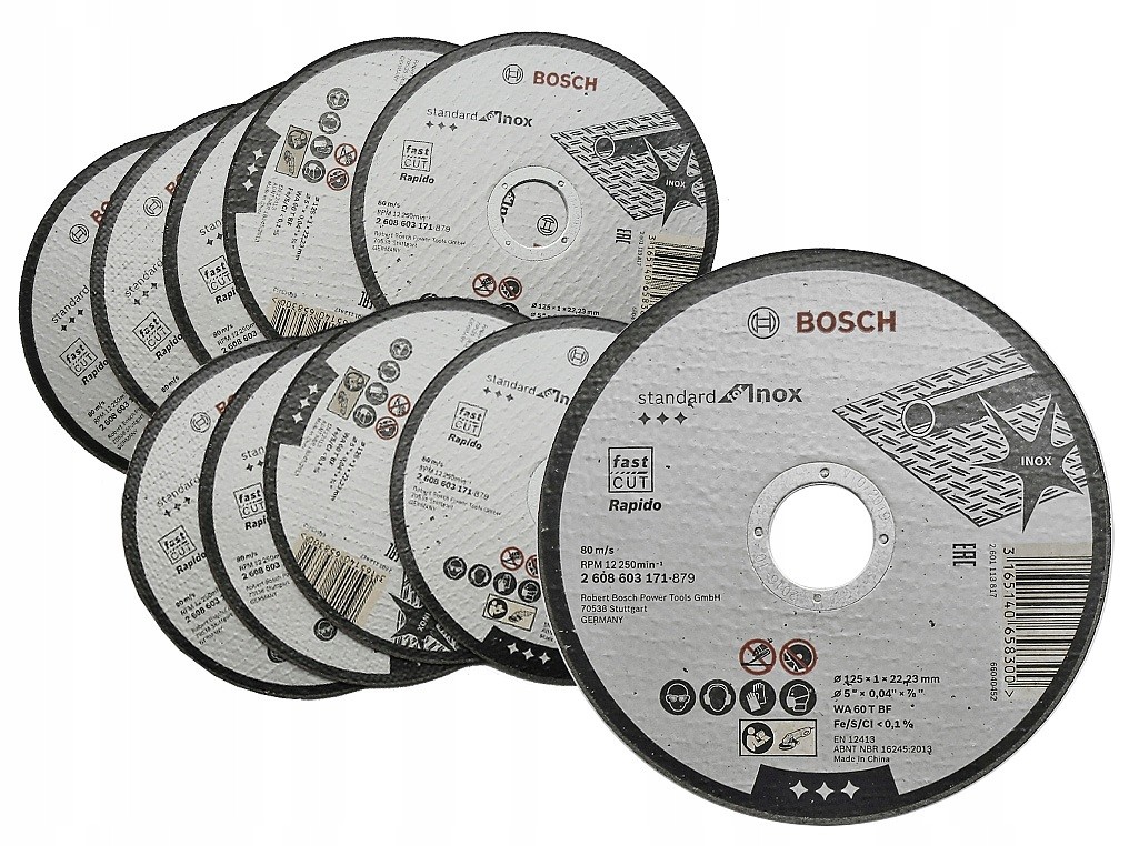 

Bosch Tarcza Do Metalu Inox 125x1mm x 10szt.