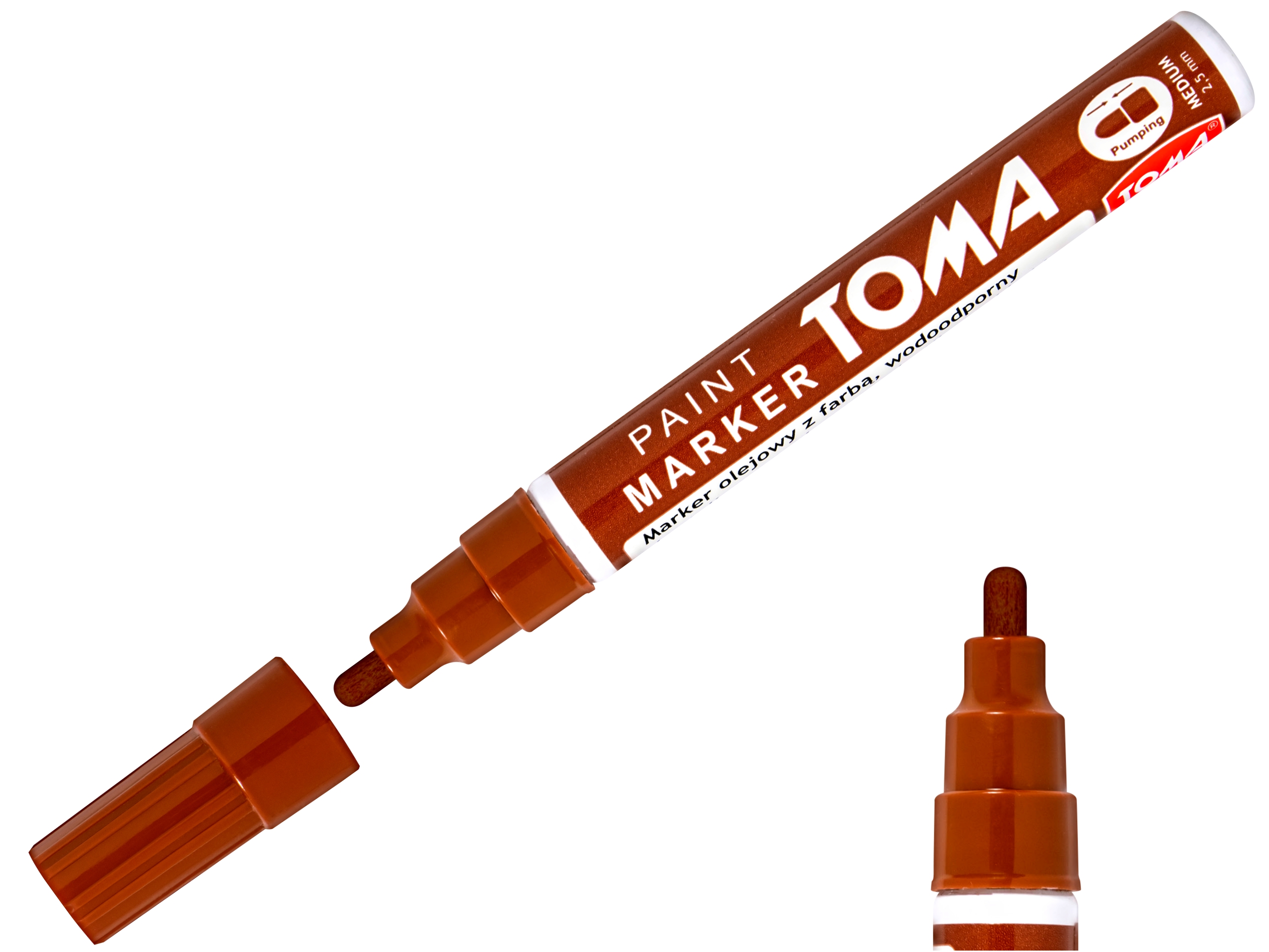 

Marker olejowy olejny Toma TO-440 2,5mm brązowy