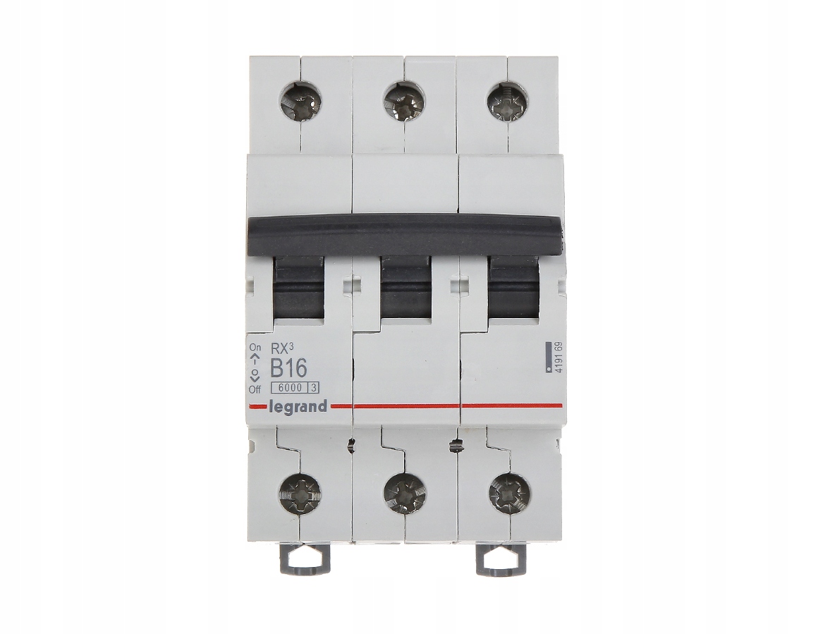 

Legrand RX3 Wyłącznik Nadprądowy 3P B16A S303