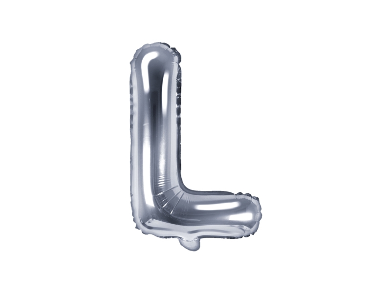 

Balon foliowy Litera L 35cm, srebrny