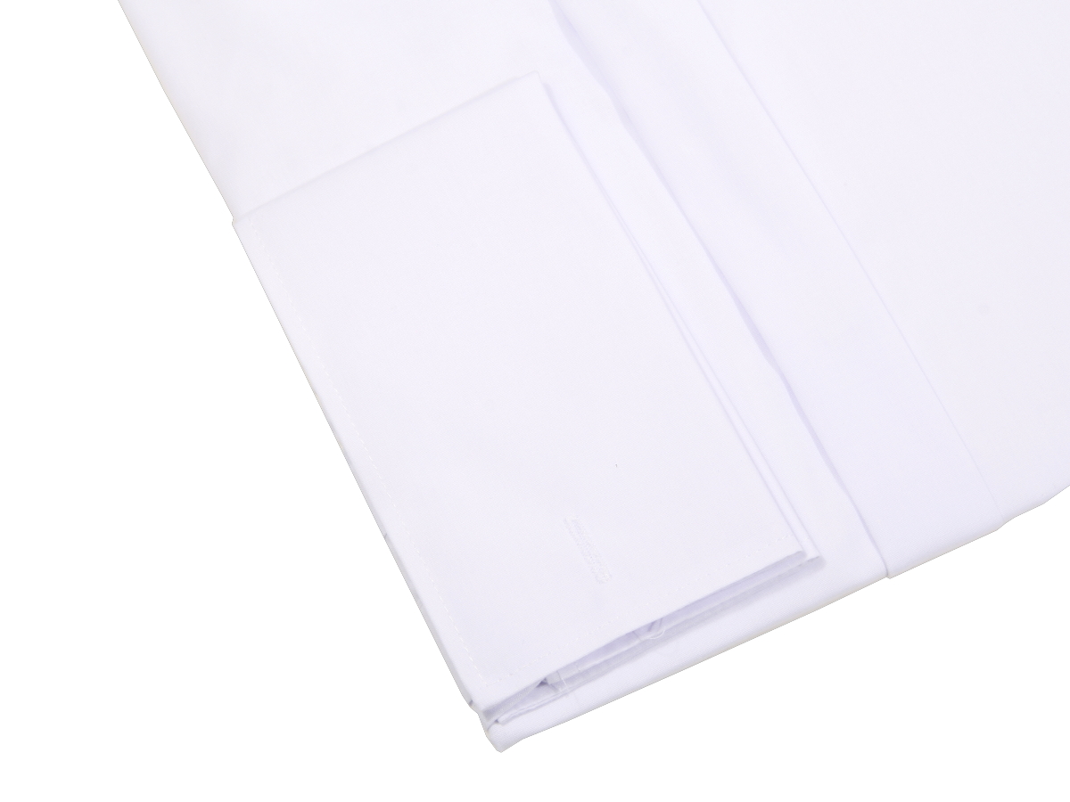 KOSZULA BIAŁA GŁADKA NA SPINKI 40 182-188 SLIM Płeć mężczyzna