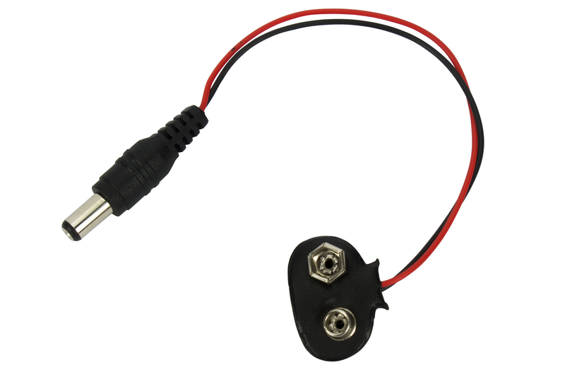

Adapter zatrzask baterii 9V 6F22 wtyk DC 2.1/5.5