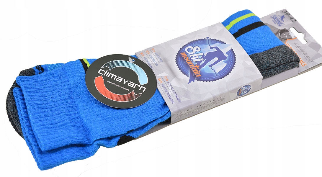 CIEPŁE Narciarskie CLIMAYARN 50% MERINO sk2 ca4750 Kolor czarny