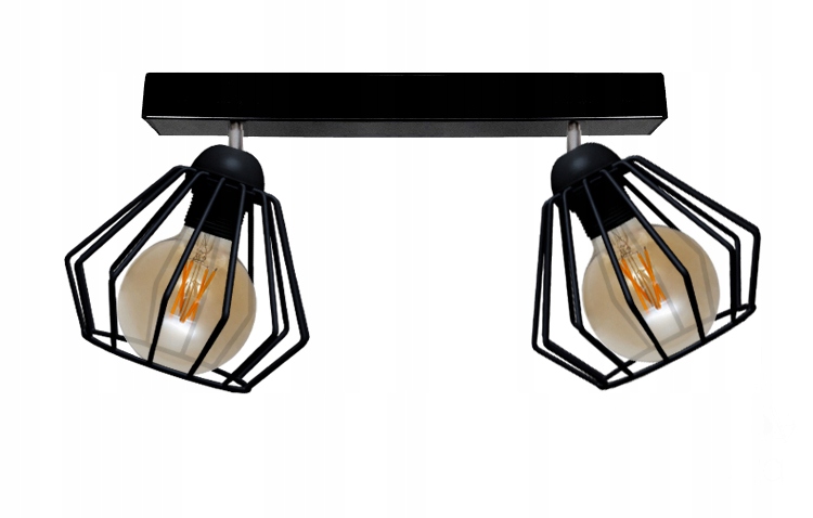 

Lampa Plafon Sufitowa Loft Diament Druciak Retro
