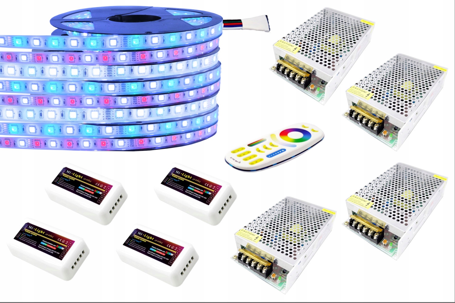 Set Led pásků 300 Rgbw IP68 Mi-Light Premium 40 m