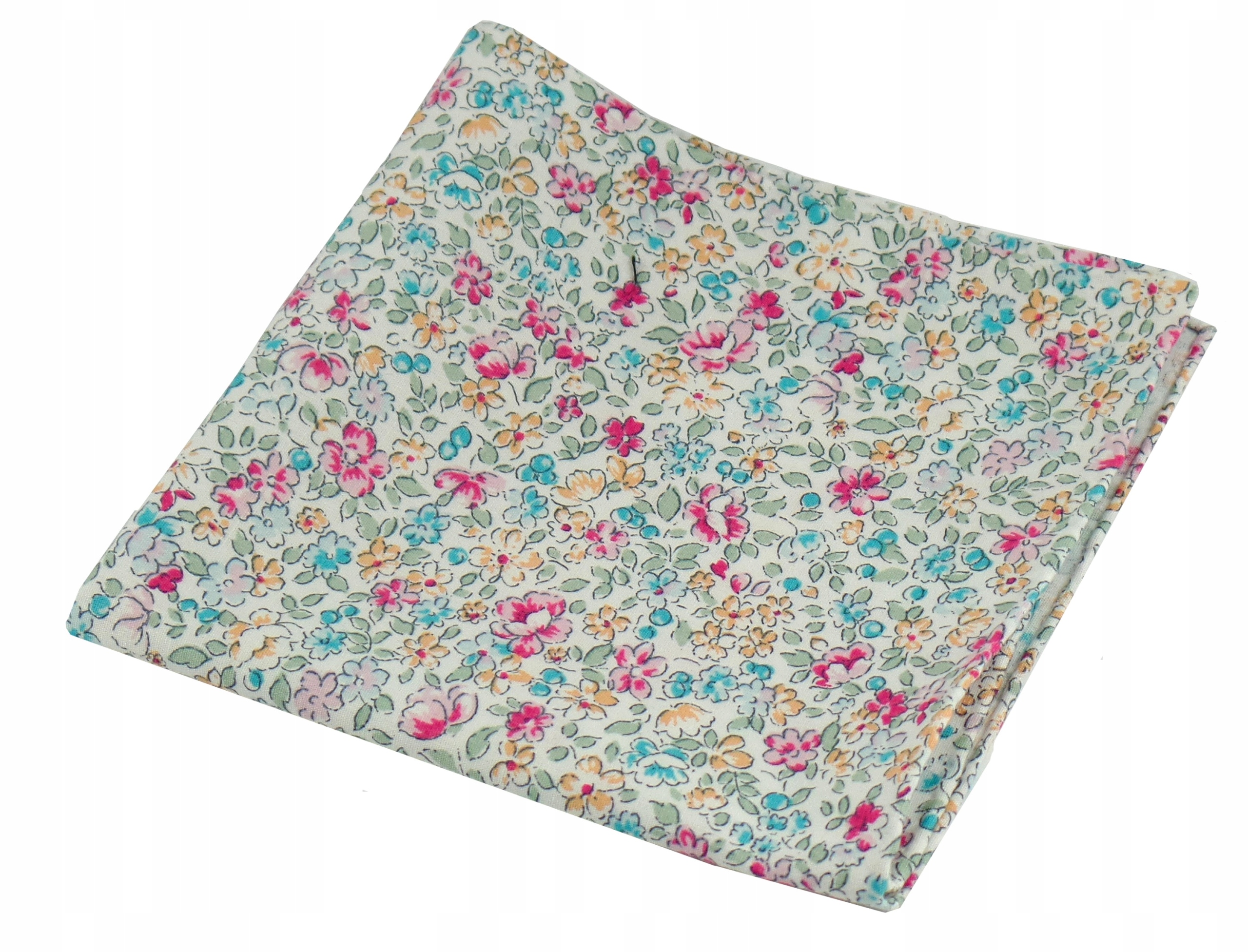 Карманный платок с ручной отделкой и цветами из 100% хлопка