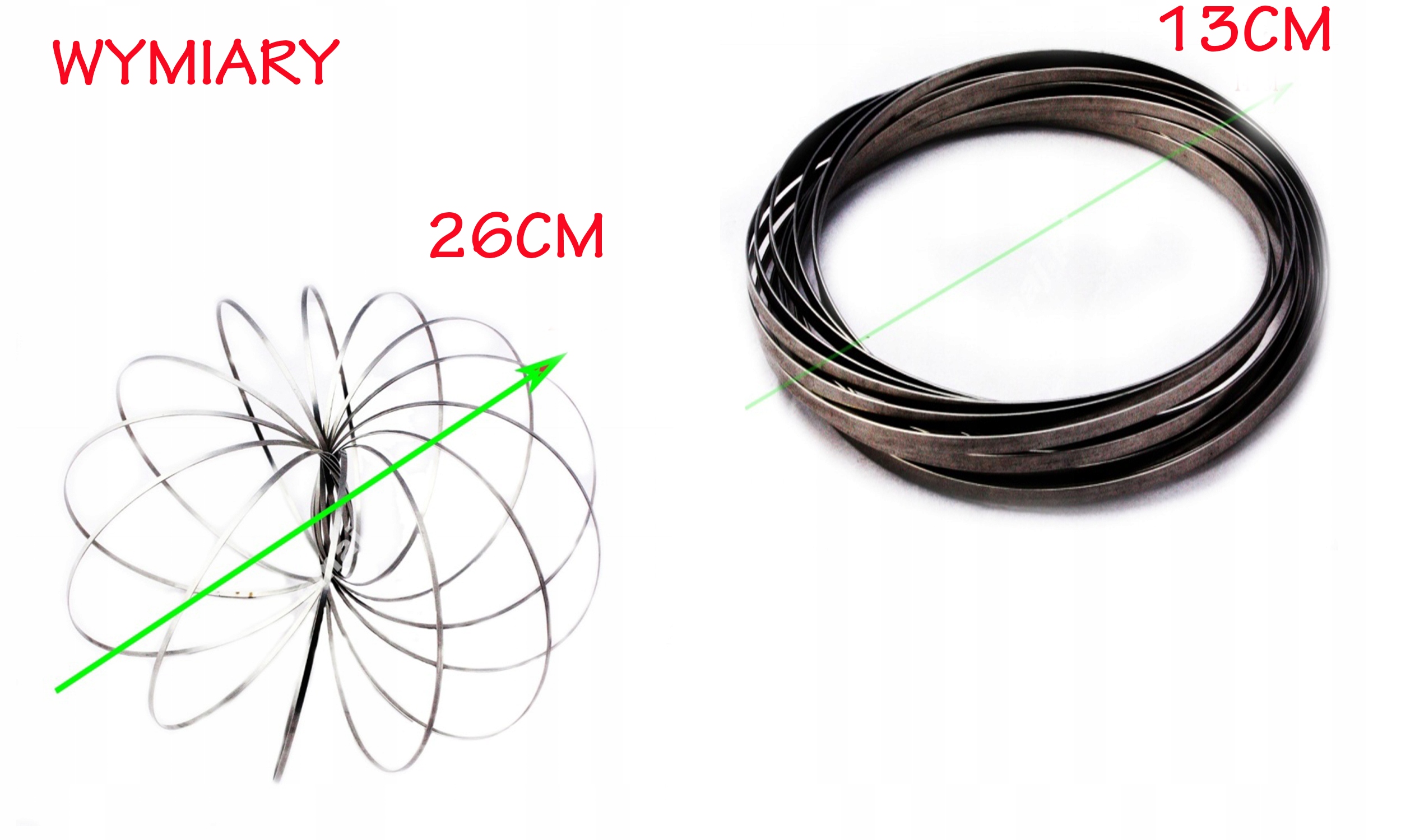 METALOWA SPRĘŻYNKA HIT FLOW RINGS 15CM E0609 EMAJ Materiał metal