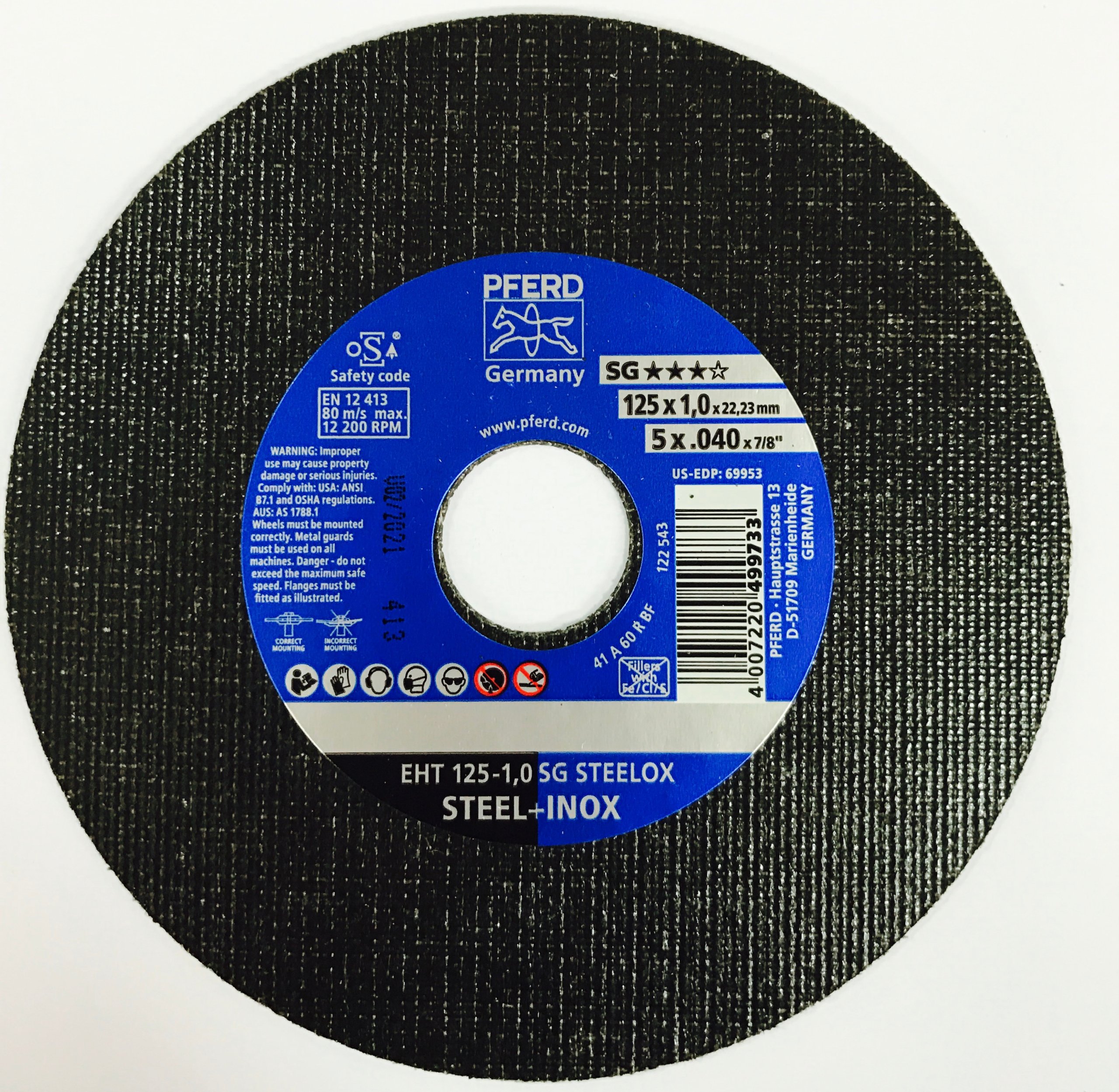 

Pferd Tarcza Do Cięcia Metalu 125x1,0 mm Inox R Sg