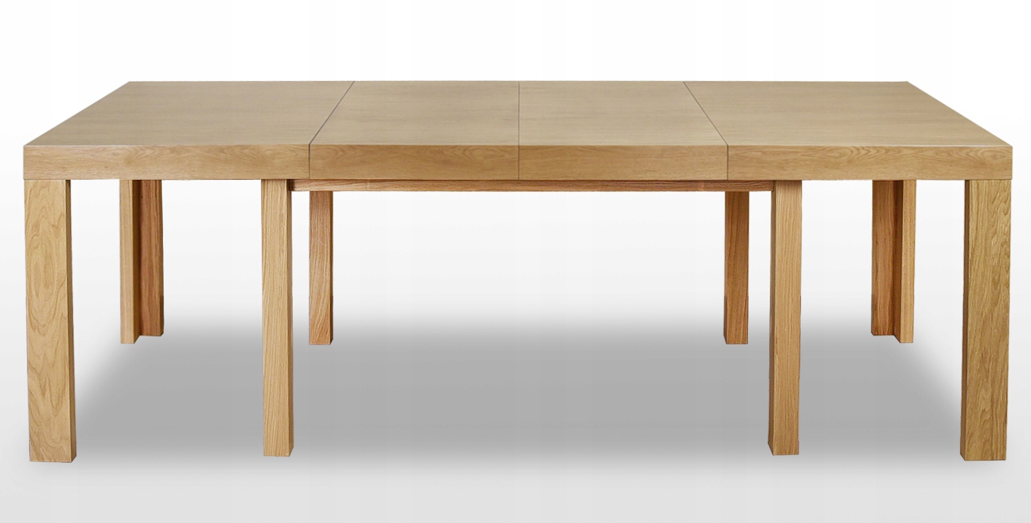 Masywny stół 200*100 rozkładany 300, fornir dębowy Głębokość mebla 200 cm