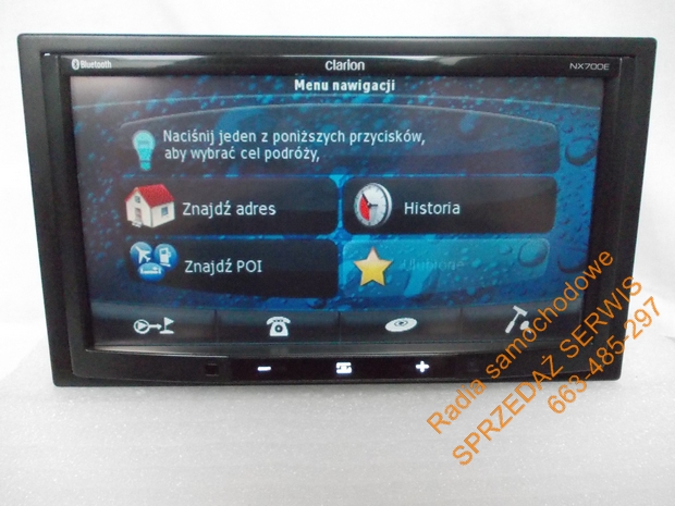 CLARION NX700E NAWIGACJA GPS DOTYK BT USB DVD Podświetlenie przycisków inne
