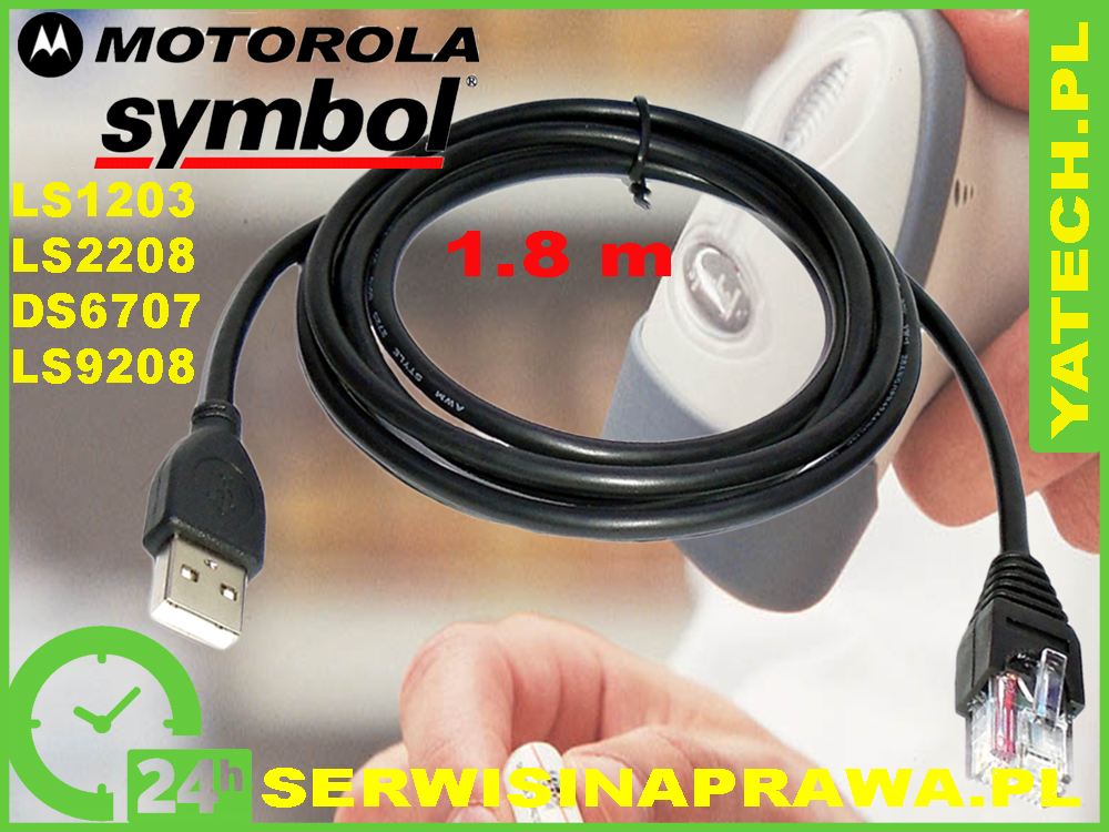 Motorola Symbol LS2208 Kabel USB do skanera 1.8m EAN (GTIN) 5711045236747