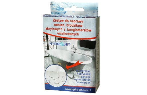 

Zestaw do naprawy wanien brodzików z akrylu