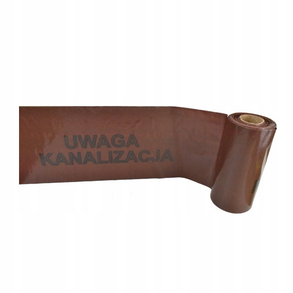 

Taśma ostrzegawcza 20cm kanalizacja brązowa