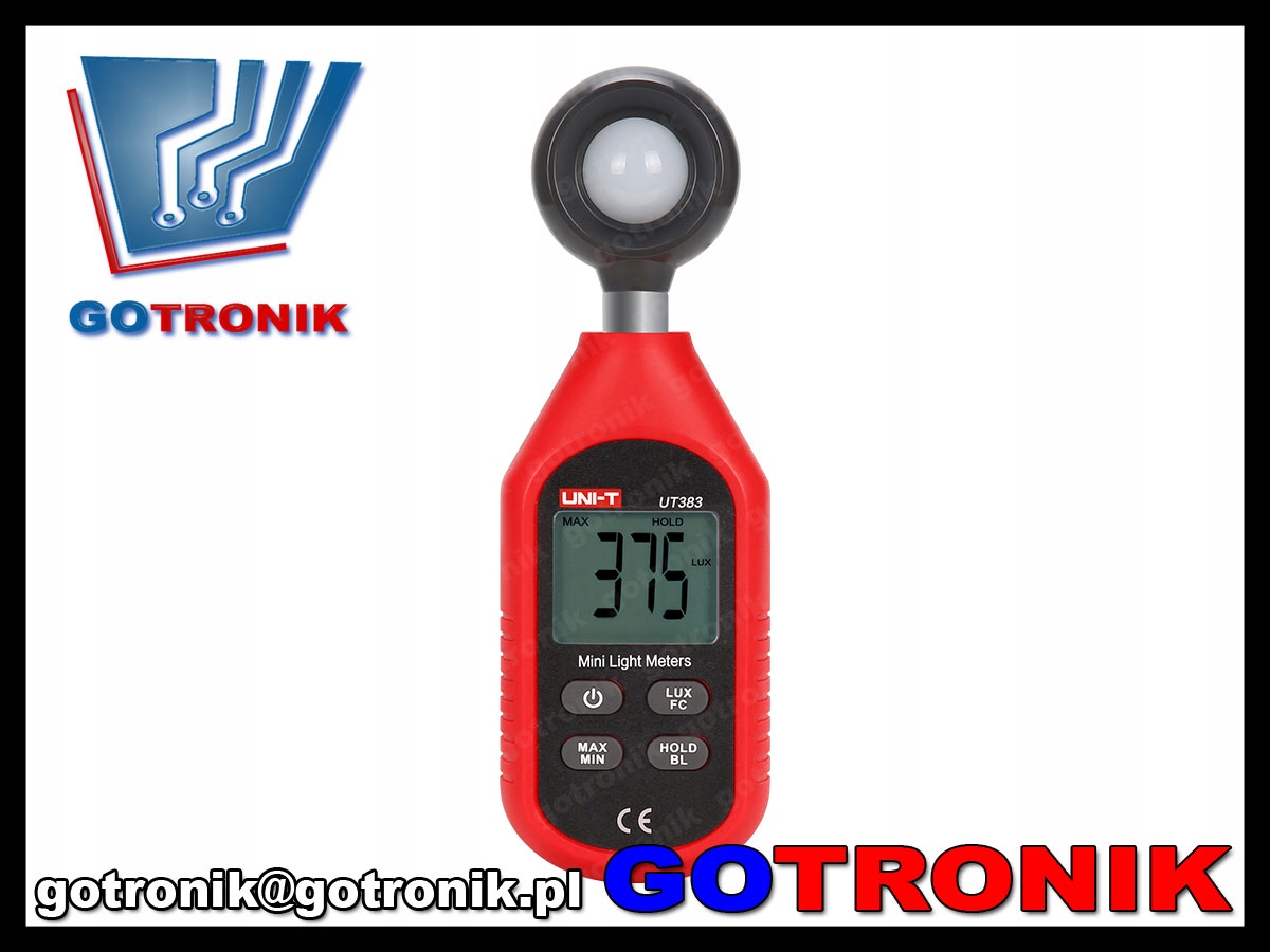 Miernik natężenia światła luksomierz UNI-T UT-383 Model UT383