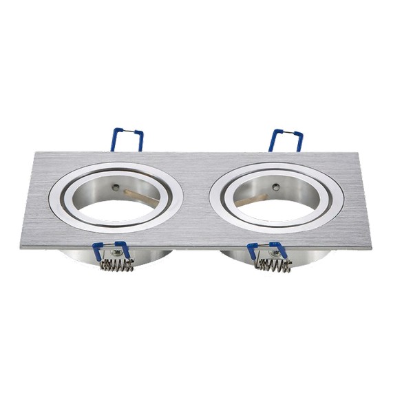 OPRAWA PODWÓJNA HALOGENOWA RUCHOMA ALUMINIUM +GU10 Marka LED-ONE