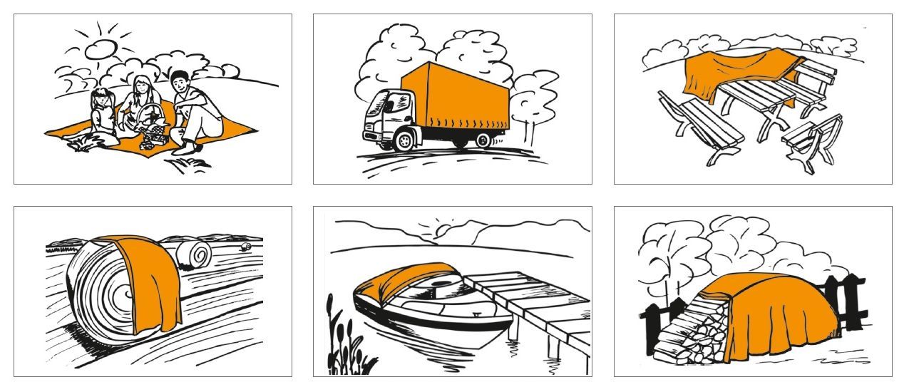 Plandeka 6x10 gruba zielona, plandeki 6x10m Długość (m) 10