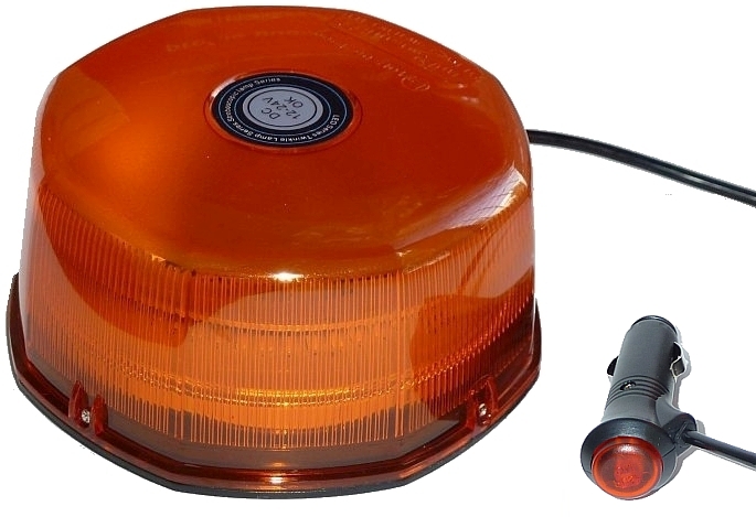 KOGUT POMARANCZOWY MAGNES LAMPA OSTRZEGAWCZA LED