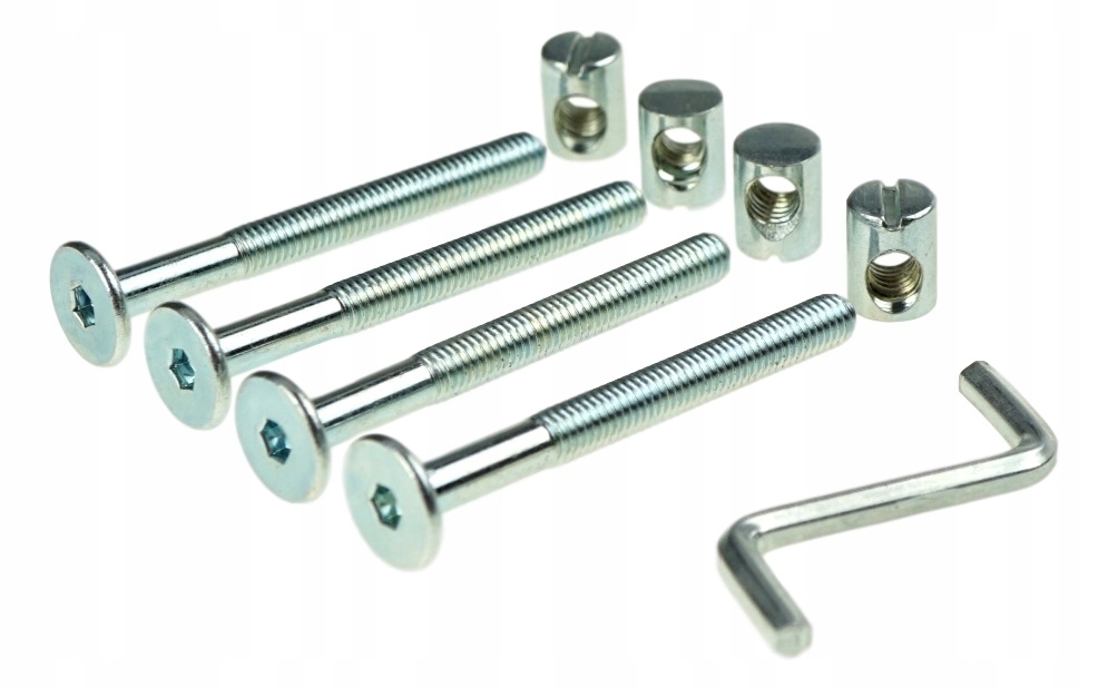 

4x złącze śruba młoteczkowa połączenie mebli M6/80