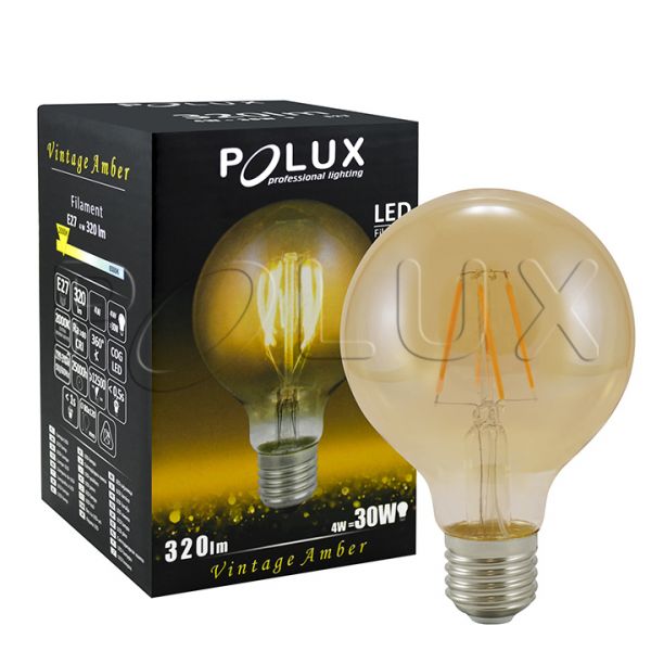 LED ŽIAROVKA E27 4W DEKORATÍVNE VINTAGE VLÁKNA