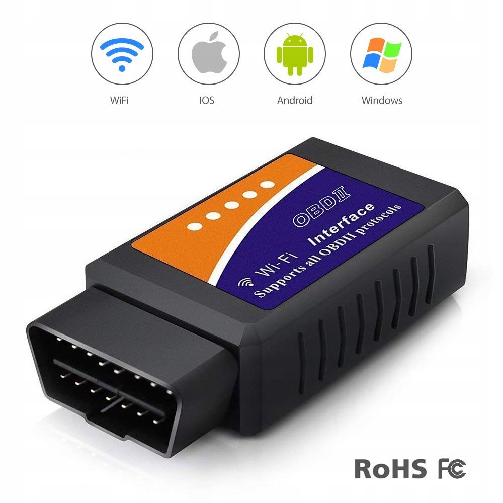 Interfejs diagnostyczny ELM327 WiFi OBD2 iPhone 7647516050