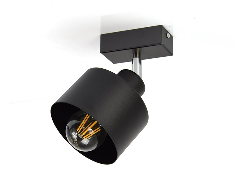 

Lampa Plafon Skandynawska Loft Czarna 384-P1 Led