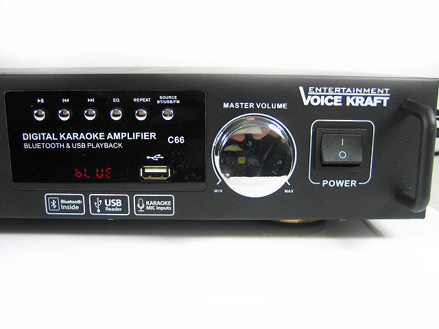 ZESTAW KARAOKE 600W MIKROFONY BEZPRZEWODOWE +KABLE Szerokość produktu 28 cm