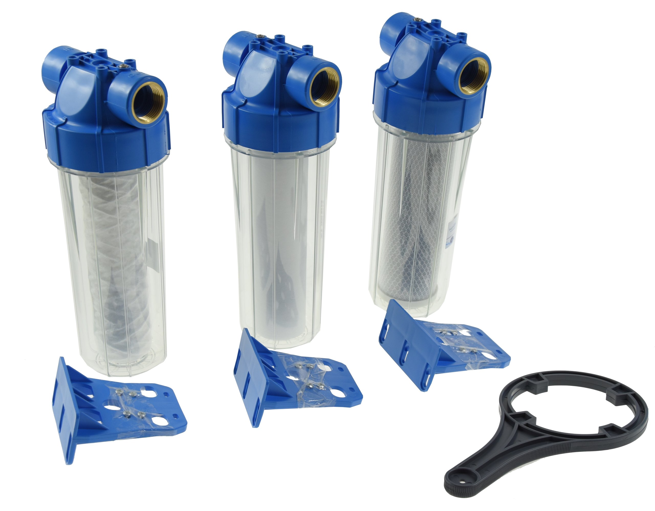 ZESTAW 3XFiltr wody +3 x WKŁADY +3x WIESZAK +KLUCZ Producent BG-INVEST
