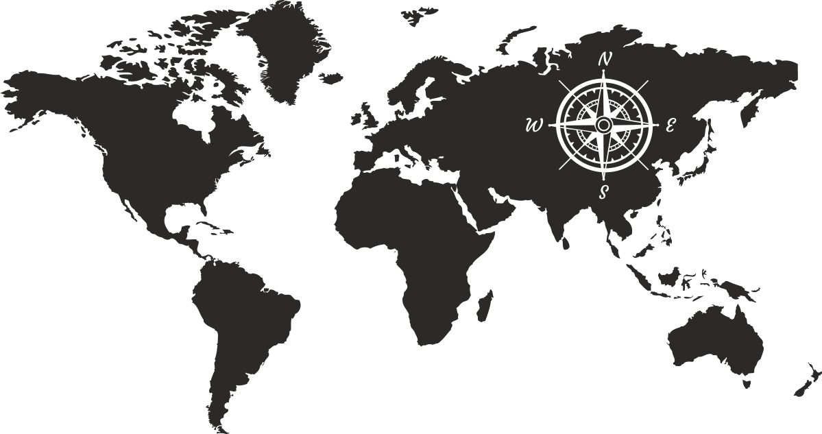 

Naklejki Ścienne Na Ścianę, Mapa Świata 239 120cm